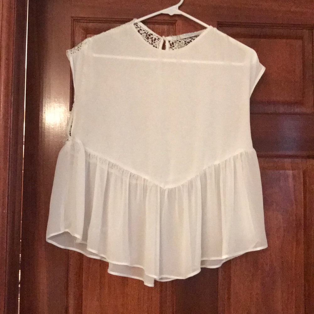 Sheer lace top